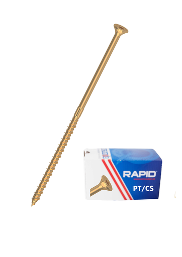 [1339741203600001BOX 12x360 PT/CS yellow] RAPID® Countersunk  12,0 x 360/120 +FP yellow BOX