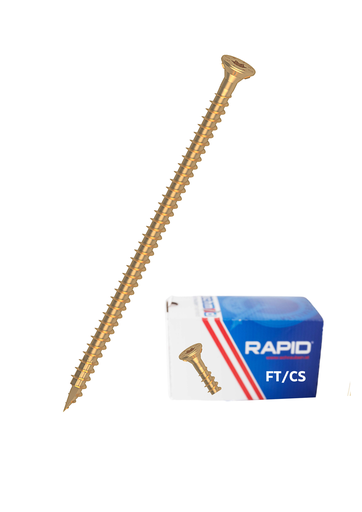 [1945741207000001BOX 12x700 FT/CS yellow] RAPID® VG Senkkopf  12,0 x 700/680 yellow BOX