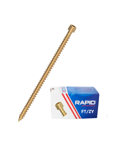 [1931740805000001BOX 8x500 FT/ZY yellow] RAPID® VG Zylinderkopf  8,0 x 500/477 yellow BOX